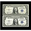 Image 1 : Fr. 1609/1610 $1 1935A R & S Silver Certificates. About 
