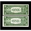 Image 2 : Fr. 1609/1610 $1 1935A R & S Silver Certificates. About 