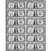 Image 1 : Fr. 1612 $1 1935C Silver Certificates. Uncut Sheet of 1 