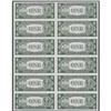 Image 2 : Fr. 1612 $1 1935C Silver Certificates. Uncut Sheet of 1 