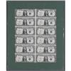 Image 1 : Fr. 1612 $1 1935C Silver Certificates Uncut Sheet of 12 
