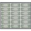 Image 2 : Fr. 1613N $1 1935Ds Silver Certificates. Uncut Sheet of 