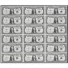 Image 1 : Fr. 1614 $1 1935E Silver Certificates. Uncut Sheet of 1 