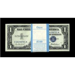 Fr. 1619 $1 1957 Silver Certificates. Original Pack of 