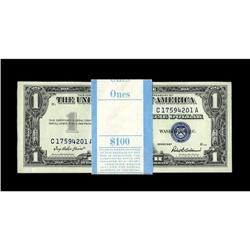 Fr. 1619 $1 1957 Silver Certificates. Original Pack of 