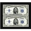 Image 1 : Fr. 1650/1651 $5 1934/1934A Silver Certificates. Change 