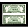 Image 2 : Fr. 1653/1654 $5 1934C/1934D Silver Certificates. Chang 
