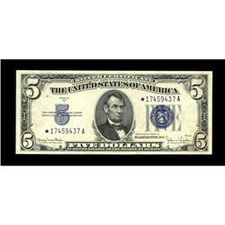 Fr. 1654* $5 1934D Silver Certificate. Gem Crisp Uncirc 
