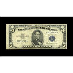 Fr. 1657* $5 1953B Silver Certificate. Fine.This has pr 