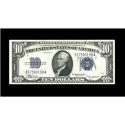 Fr. 1703 $10 1934B Silver Certificate. Extremely Fine.L 
