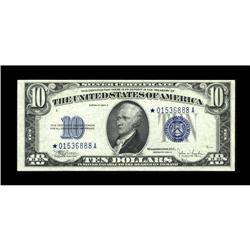 Fr. 1704* $10 1934C Silver Certificate. Choice Crisp Un 