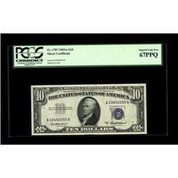 Fr. 1707 $10 1953A Silver Certificate. PCGS Superb Gem 