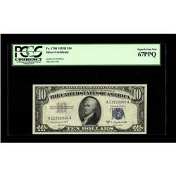 Fr. 1708 $10 1953B Silver Certificate. PCGS Superb Gem 