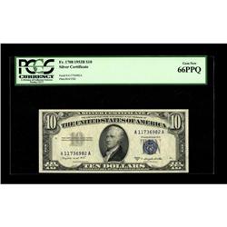 Fr. 1708 $10 1953B Silver Certificate. PCGS Gem New 66P 