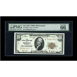 Fr. 1860-I $10 1929 Federal Reserve Bank Note. PMG Gem 