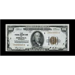 Fr. 1890-I $100 1929 Federal Reserve Bank Note. Extreme 