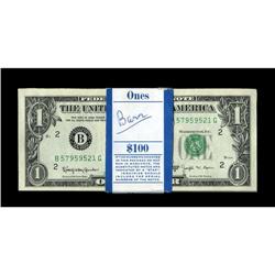 Fr. 1902-B $1 1963B Federal Reserve Notes. Original Pac 