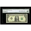 Image 1 : Fr. 1914-F* $1 1988 Federal Reserve Note. CGA Gem Uncir 