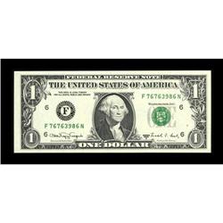 Fr. 1917-F $1 1988A Federal Reserve Web Note. Gem Crisp 