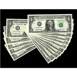 District Set Including Stars Fr. 1918-A-L and Fr. 1918- 