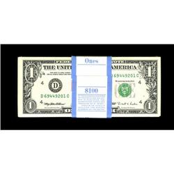 Fr. 1923-D $1 1995 Web Federal Reserve Note. Gem Crisp 