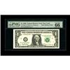 Image 1 : Fr. 1924-B $1 1999 Federal Reserve Note. PMG Gem Uncirc 