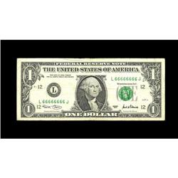 Fr. 1927-L $1 2001 Federal Reserve Note. Very Fine.Inte 