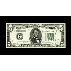 Fr. 1950-G* $5 1928 Federal Reserve Note. Choice Crisp 