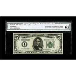 Fr. 1951-A $5 1928A Federal Reserve Note. CGA Choice Un 