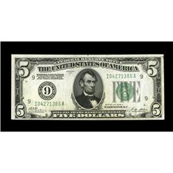 Fr. 1951-I $5 1928A Federal Reserve Note. About Uncircu 