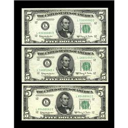Fr. 1966-L (2); L* $5 1950E Federal Reserve Notes.The L 