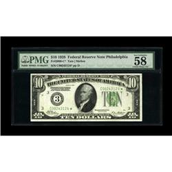 Fr. 2000-C* $10 1928 Federal Reserve Note. PMG Choice A 