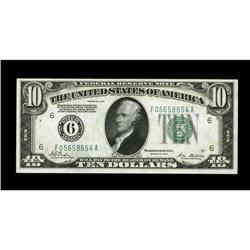 Fr. 2000-F $10 1928 Federal Reserve Note. Choice Crisp 