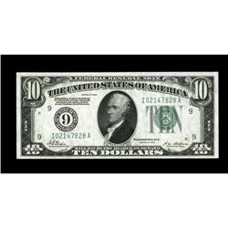 Fr. 2000-I $10 1928 Federal Reserve Note. Choice Crisp 