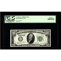 Fr. 2002-G* $10 1928B DGS Federal Reserve Note. PCGS Ge 