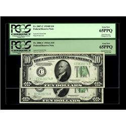 Fr. 2006-C/Fr. 2007-C $10 1934A/1934B Federal Reserve N 