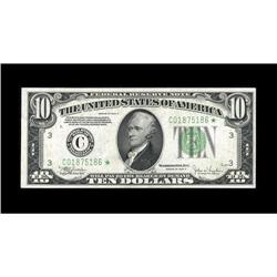 Fr. 2008-C* $10 1934C Federal Reserve Note. Very Choice 