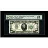 Image 1 : Fr. 2050-D $20 1928 Federal Reserve Note. PMG Superb Ge 