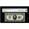Image 1 : Fr. 2050-D* $20 1928 Federal Reserve Note. CGA Gem Unci 