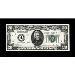Fr. 2050-D* $20 1928 Federal Reserve Note. Choice Crisp 