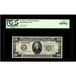 Fr. 2057-G* $20 1934C Old Back Federal Reserve Note. PC 