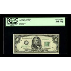 Fr. 2109-G* $50 1950B Federal Reserve Note. PCGS Very C 