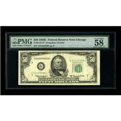 Fr. 2112-G* $50 1950E Federal Reserve Note. PMG Choice 