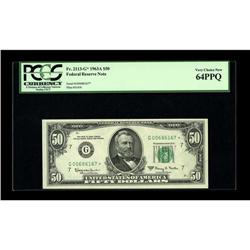 Fr. 2113-G* $50 1963A Federal Reserve Note. PCGS Very C 