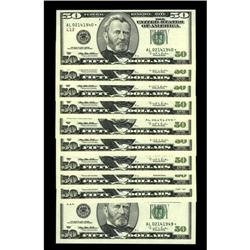 Valentine''s Day Fifties. Fr. 2126-L* $50 1996 Federal 