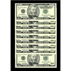 Valentine''s Day Fifties. Fr. 2126-L* $50 1996 Federal 