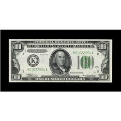 Fr. 2152-K $100 1934 DGS Federal Reserve Note. Gem Cris 