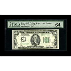Fr. 2155-G $100 1934C Federal Reserve Note. PMG Choice 