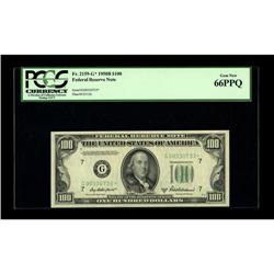 Fr. 2159-G* $100 1950B Federal Reserve Note. PCGS Gem N 