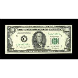 Fr. 2160-C* $100 1950C Federal Reserve Note. Choice Cri 